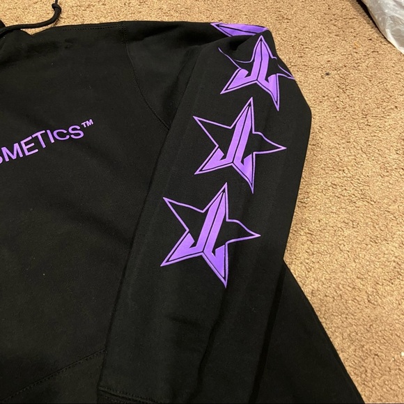 Jeffree Star Cosmetics Black Hoodie Size M Medium 5 Year Anniversary Iconic - Picture 4 of 5